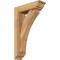 Ekena Millwork Thorton Traditional Rough Sawn Bracket w/ Offset Brace, Western Red Cedar, 6"W x 20"D x 32"H BKT0604X20X32THR01RWR - alternate 1